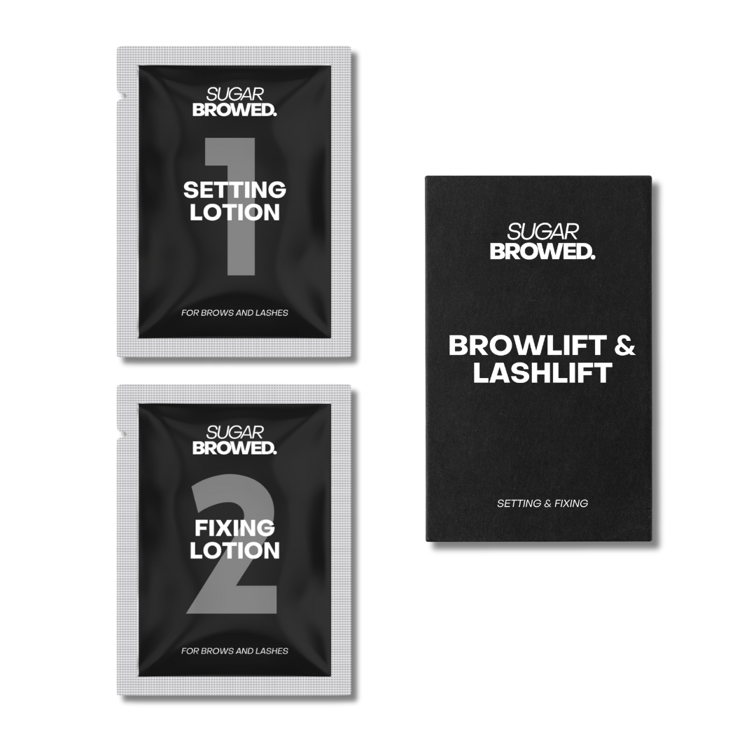 Perfectly lifted lashes and brows for a natural, defined look. Setting & fixing for lashlift & browlift.