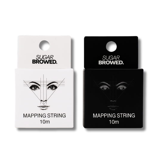 Pre-inked mapping thread designed for precise brow mapping, ideal for professional brow shaping and microblading.