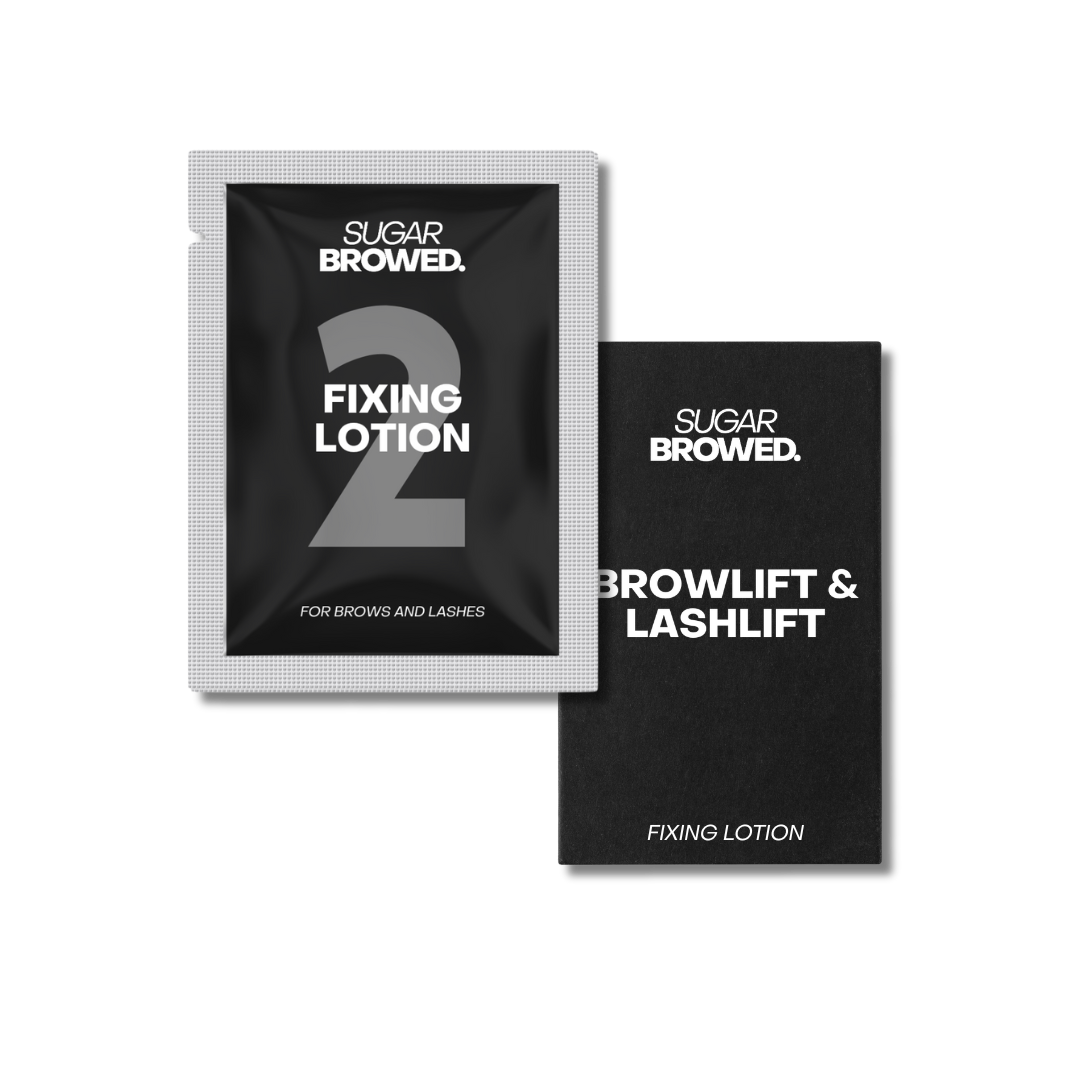 Perfectly lifted lashes and brows for a natural, defined look. Fixing for lashlift & browlift.