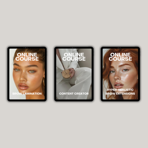 COMBI PACK - ONLINE COURSE BROW LAMINATION + BROW EXTENSIONS