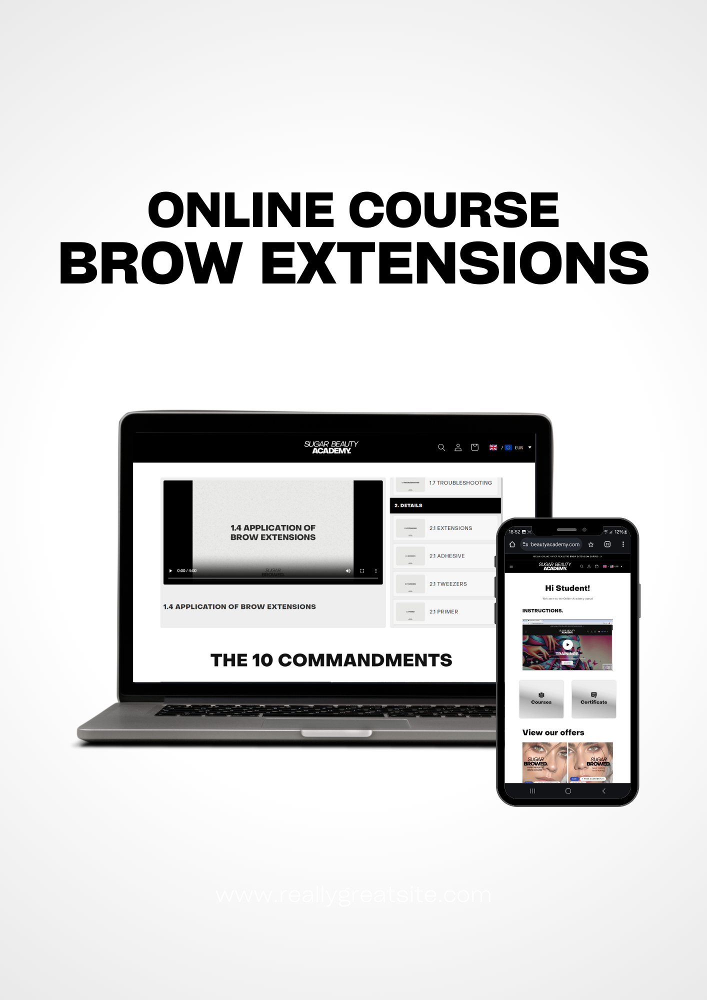 ONLINE COURSE HYPER REALISTIC EYEBROW EXTENSIONS