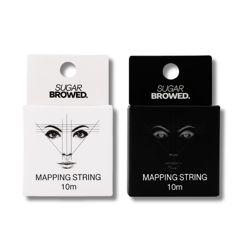 Pre-inked mapping thread designed for precise brow mapping, ideal for professional brow shaping and microblading.