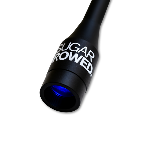 Sugar Browed UV Light Pro S7 — professional-grade blue light tool for activating adhesive during real human hair eyebrow extensions. Designed for precision, hygiene, and optimal results in brow enhancement treatments